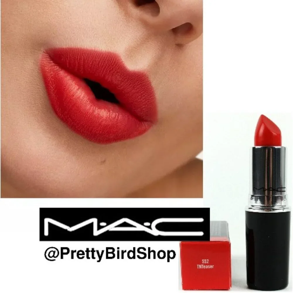 MAC TNTeaser 552 Lipstick NIB Lustreglass orange pearl last one!